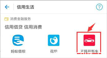 支付宝天猫开新车怎么申请