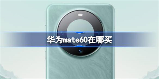 华为mate60在哪买华为mate60购买方法