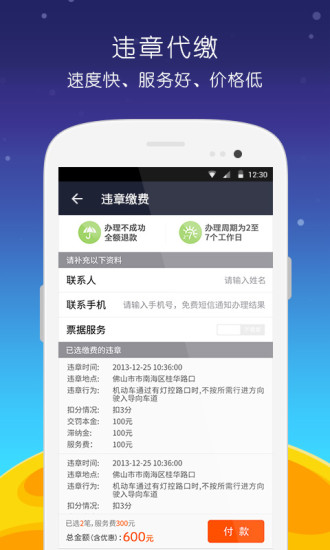 掌车宝查违章app截图