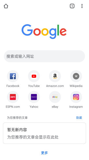 谷歌浏览器app安卓版截图